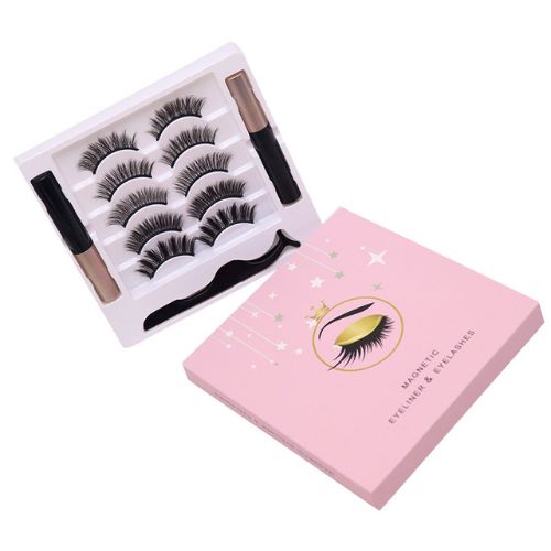 Faux Cils Magnétiques avec Eyeliner — Kit Complet