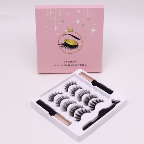 Faux Cils Magnétiques avec Eyeliner — Kit Complet