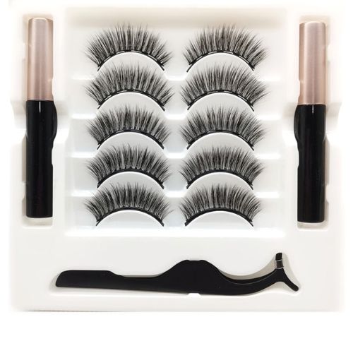 Faux Cils Magnétiques avec Eyeliner — Kit Complet